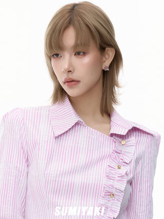 pink blossom earrings