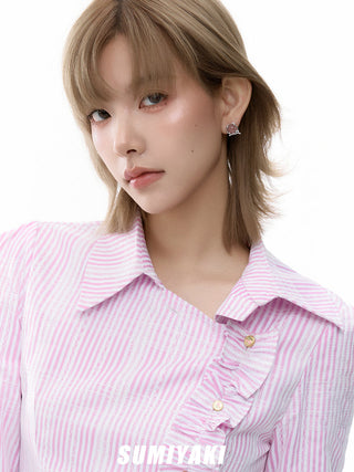 pink blossom earrings