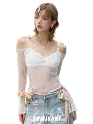 pink blossom necklace