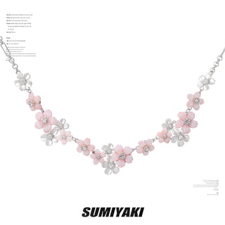 pink blossom necklace