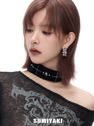 gothic cross earrings