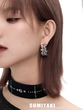 gothic cross earrings