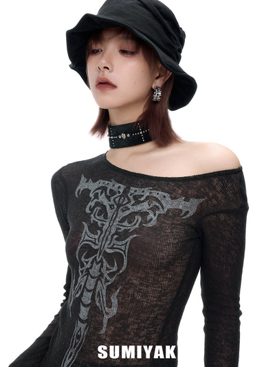 gothic cross earrings