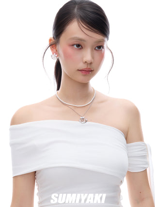 bow silver earrings