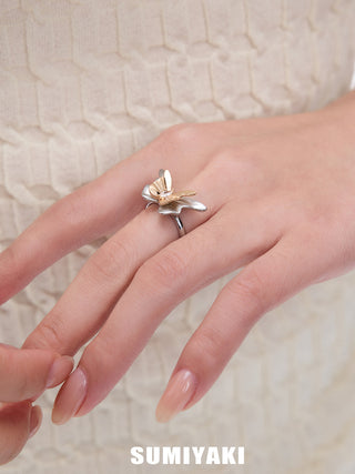 3D butterfly ring