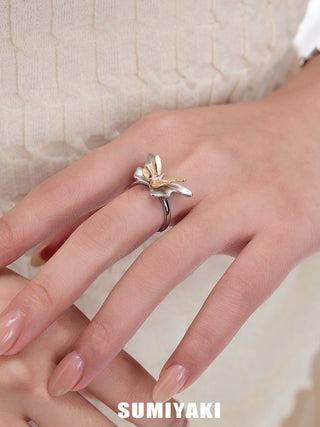 3D butterfly ring