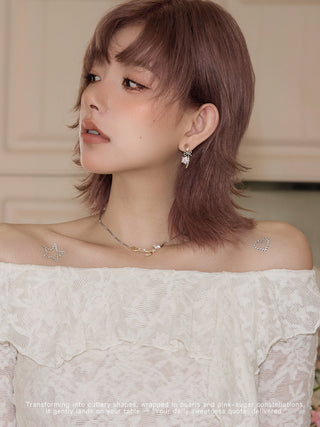 bow pearl earrings