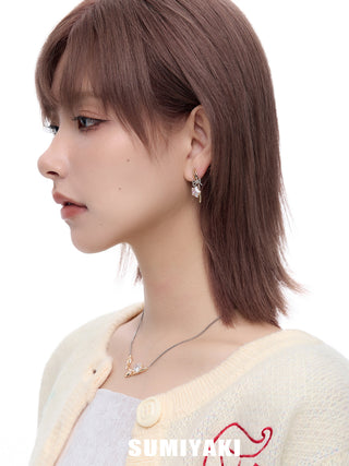 bow pearl earrings