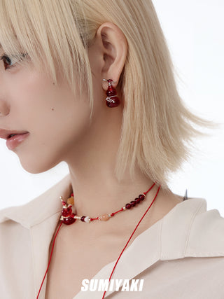 lucky gourd earrings