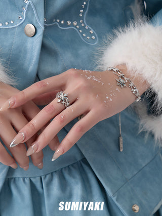snow flower bracelet