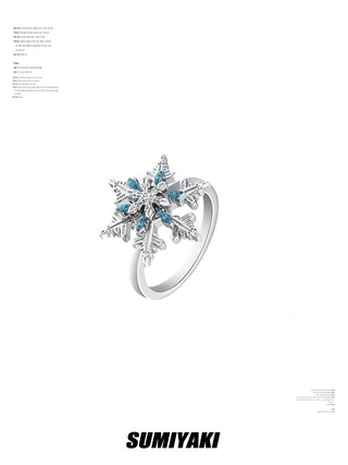 snowflake open ring