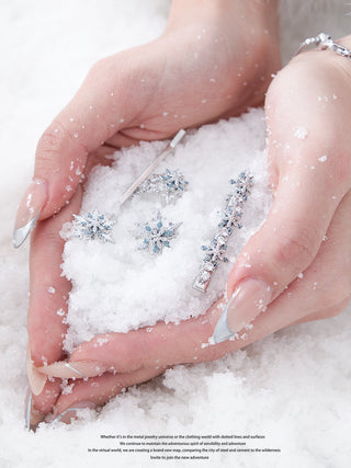 snowflake open ring