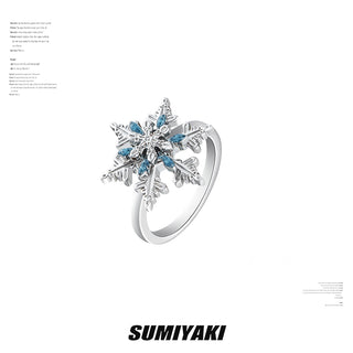 snowflake open ring