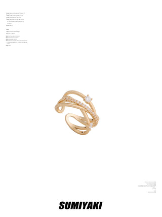 braided texture ring