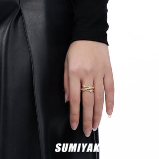 braided texture ring