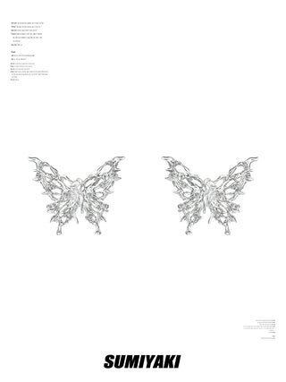 fluid butterfly earrings