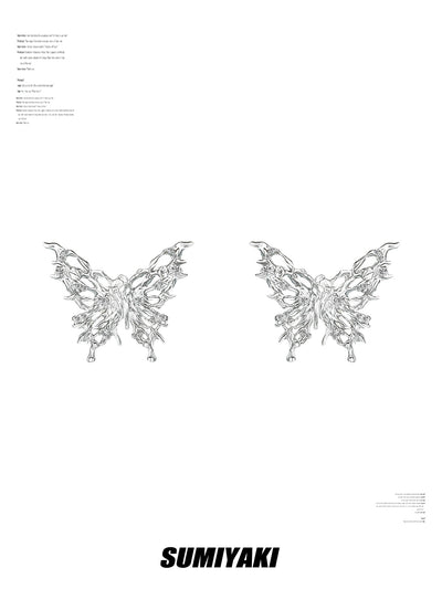 fluid butterfly earrings