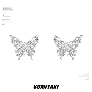 fluid butterfly earrings