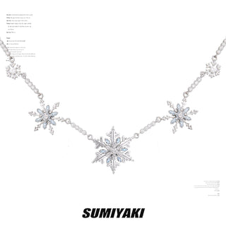 snowflake clavicle chain
