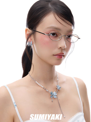 butterfly fishtail earrings