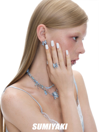 butterfly fishtail earrings
