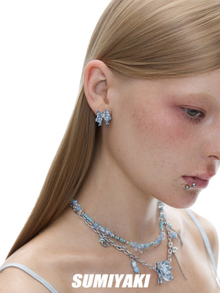 butterfly fishtail earrings