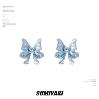 butterfly fishtail earrings