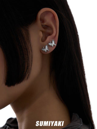 white shell earrings
