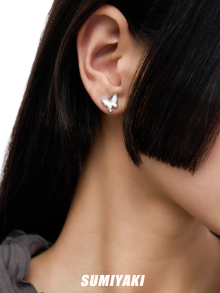 white shell earrings
