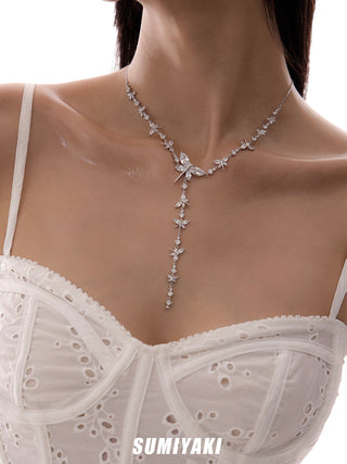 dragonfly tassel necklace
