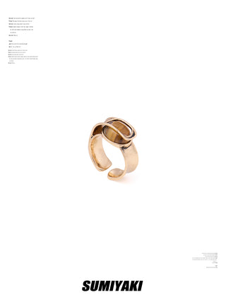 tigereye open ring