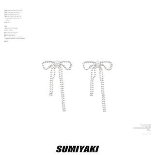 bow tassel earrings