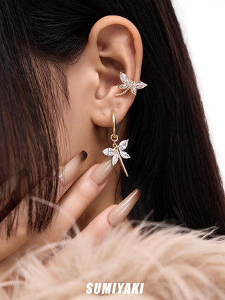 dragonfly drop earrings