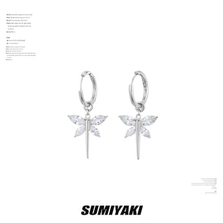 dragonfly drop earrings