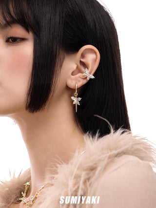 dragonfly ear clips