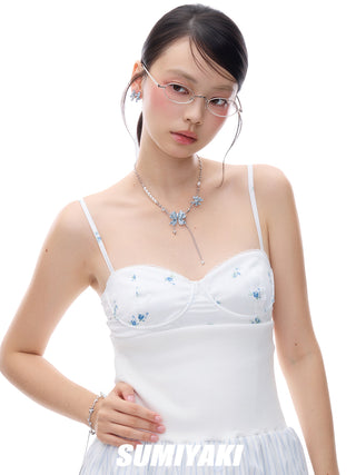 butterfly pearl necklace
