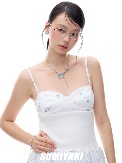 butterfly pearl necklace