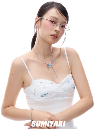 butterfly pearl necklace