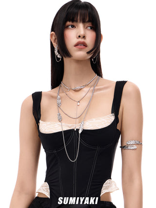 feather tassel earrings