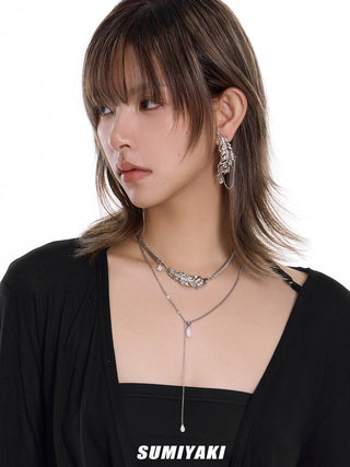 feather tassel earrings