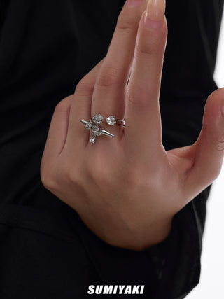 rose cross ring