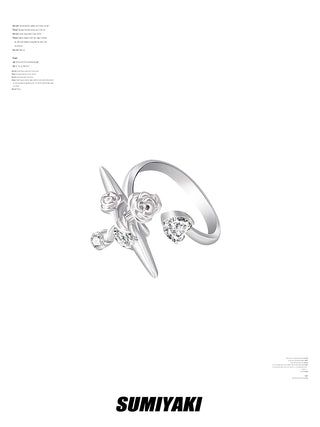 rose cross ring