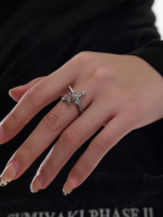 rose cross ring