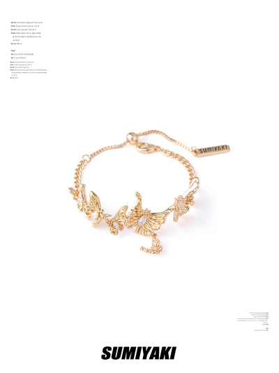 gold butterfly bracelet