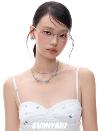 blue butterfly necklace