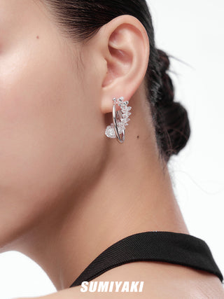 shiny beaded earrings
