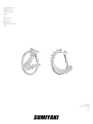 shiny beaded earrings