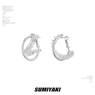 shiny beaded earrings