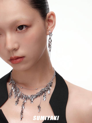 sparkling tassel earrings