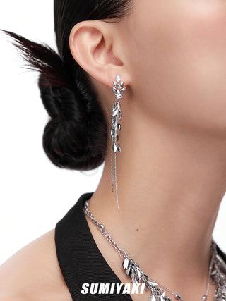 sparkling tassel earrings